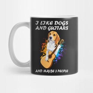 I Like Dogs And Guitars And Maybe 3 People Mug